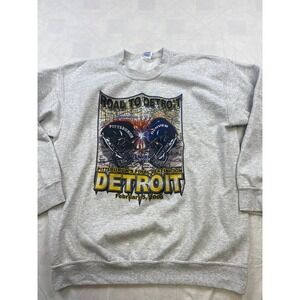 Vintage NFL Superbowl XL 40 Steelers Crewneck Sweatshirt Sweater Large